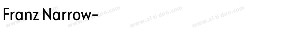 Franz Narrow字体转换